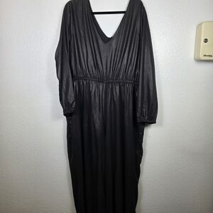 K. Jordan Metallic Wide-Leg Jumpsuit Women's‎ Size 2X